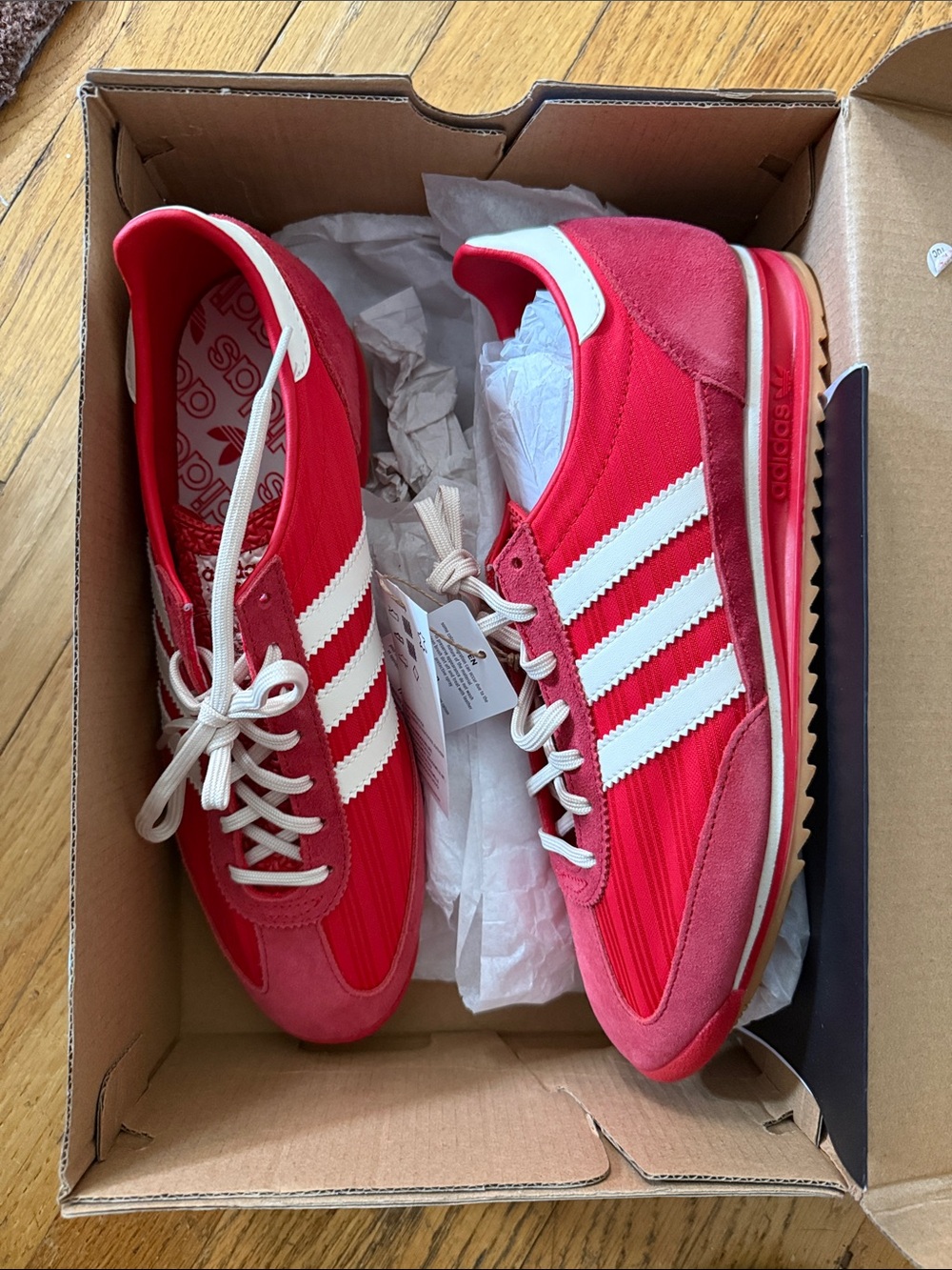 NWT Adidas original 72 OG suede and leather trim nylon sneakers - Picture 2 of 2